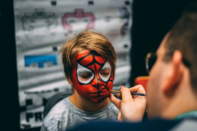 Easy Spiderman Face Paint